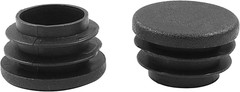 4 Pack 1 Inch (25Mm) round Plastic Hole Plugs, Black Pipe Tubing End Cap for …
