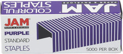 Colorful Staples Purple Standard Size 0.5×0.25 Inches 5000 Count Office School