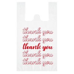 500 Count Thank You Bags Reusable Grocery Bag – 13 x 7 x 21 Inch Plastic T-Sh…