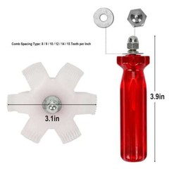 Air Conditioner Fin Comb Condenser Radiator Fin Straightener Cleaner Repair Tool
