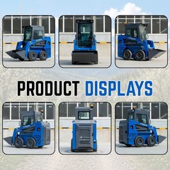 TYPHON STOMP 509 4WD Skid Steer Loader 1.4 Ton Kubota EPA w 2 Attachment Option
