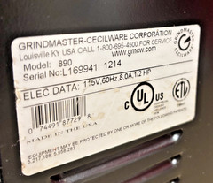SANITIZED Grindmaster 890 BS Commercial 3 lb Coffee Bean Grinder 9941
