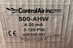 ControlAir Inc. 500-AHW 4-20mA x 3-120# 429-850-061 Control Air I/P Transducer