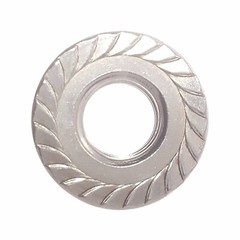 M6-1.0 – Class 8 Serrated Hex Flange Nuts DIN 6923 Zinc RoHS CR+3(Choose qty)