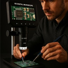 4.3″ LCD Digital Microscope 2MP 1080P HD 1000X USB PCB Coin Jewelry Repair Tool