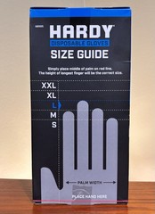 Hardy Disposable Gloves Heavy Duty 7 Mil Nitrile Dark Blue – Box of 50 – Large
