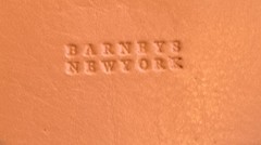 Barney’s New York Pink Leather Card Holder Keychain Great Gift NEW