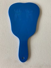 One Dental Office Chairside Molar Tooth-shape Patient Face Mirrors 5 Color