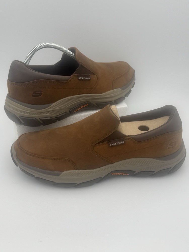 SKECHERS Goodyear Relaxed Fit Slip-On Shoes Air-Cooled Memory Foam Men’s 12 Br