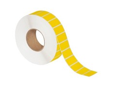 3 x 5 Yellow Thermal Transfer Labels 1300/Roll 3″ Core 6 Rolls