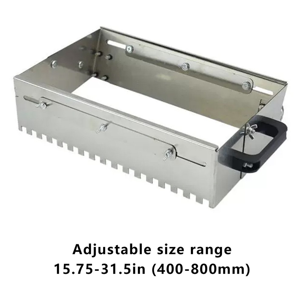 31.5in Adjustable Notched Trowel Mortar Comb With Wheels Tile Leveler Sand