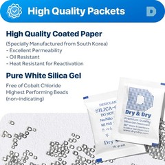 10 Gram [30 Packets] Silica Gel Packets Silica Gel Desiccants, Silica Gel Pac…