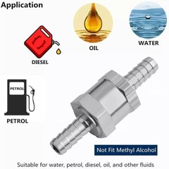 12mm 1/2 Inch Inline Check Valve Fuel Diesel Liquid Oil Air One Way Non Return