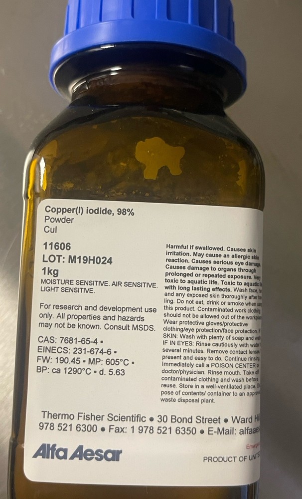 Copper(I) Iodide Copper Monodies, Cuprous Iodide 1kg CAS 7681-65-4 CuI