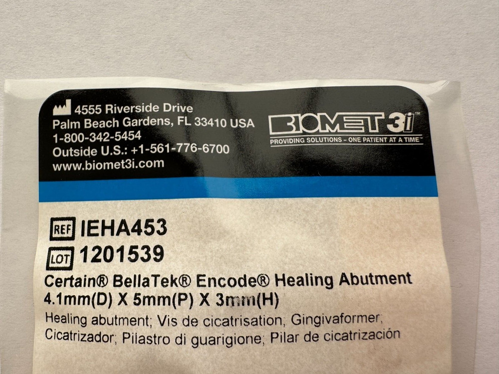 Certain BellaTek Encode H. Abutment – 4.1mm x 5mm x 3mm