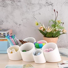 Btsky Tilting Cylinder Creative Pen Holder Pen Container Brush Pot Combination