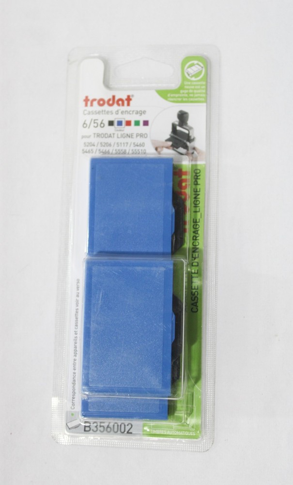 Trodat Light Pro (6/56) 3-Pack Replacement Ink Cartridges CL8 Blue One Size