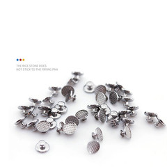 10pcs Silver Dental Orthodontic Lingual Buttons Bondable Metal Brackets – NEW