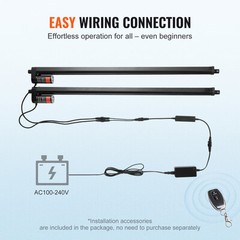 VEVOR 2PCS 12V Linear Actuator Kit 30 Inch 0.35″/s 220lbs/1000N IP54 Protection