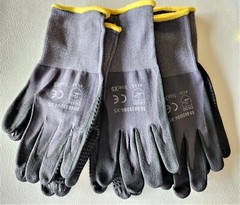 3-Pair TUFF GARD Glove Ultra-Lightweight breathable Dotted palms Small to XL