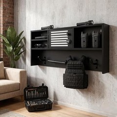 220lb Wall-mounted Police Gear Rack Stand Tactical Police, Turnout Gear for Gift