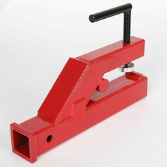 Red Clamp On Trailer Hitch 2″ Ball Mount Receiver Deere Bobcat Tractor Bucket
