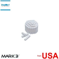 MARK3 Cotton Rolls 1-1/2in x 3/8in . #2 Non Sterile, 2000pk 100% Pure WH 425749