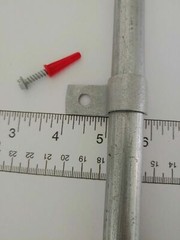 Lot (95) 1/2″ EMT Conduit One Hole Snap-On Pipe Clamps With 3/4″ Screws +Anchor