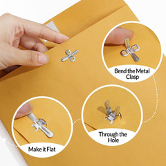 10″x13″ Brown Kraft Envelopes with Clasp Closure, 20 Count