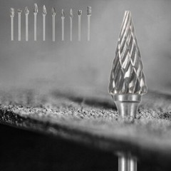 Aluminum Cutting Bits Carbide Burr Set 10 Pieces With 3mm1/8inch For Die Grinder