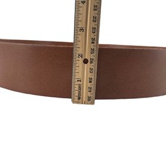 Vintage Wood and Leather 14″ Round Tray Handmade MCM Mid Century 4 lbs Any Room