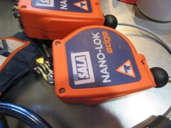 3M DBI/SALA 3500229 Nano-Lok Edge Twin Leg 8 Foot Self Retracting Lifeline used