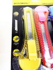 Snap-Off Blade Box Cutters Utility Razor Knife 3 pc. Retractable Blades Knifes
