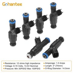 Fuel Injectors 4 Holes 0280155784 for Jeep Dodge 4.0L 5.2L 1999-2004