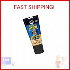 DAP Plastic Wood All Purpose Latex Wood Filler, Natural, 3 Oz (7079800580)