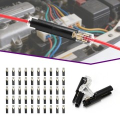 50PCS Plug-In Quick Wire Connector Kit 1-Pin Reusable Clamp Terminal Block US