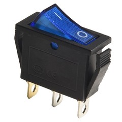 Rocker Switch AC 16A 250V Red/yellow/blue/green/black 3 Pins ABS/plastic