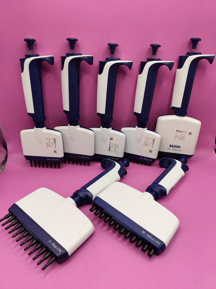 Rainin XLS LTS Pipet-lite multichannel pipette 8 channel 12 channel 0.5-1200ul