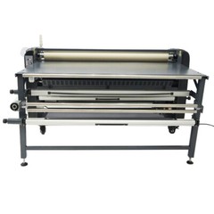 US Stock QOMOLANGMA Roller Heat Transfer Machine 67in for Textiles/Banner 1PH
