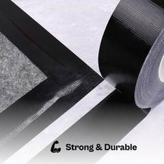 24 Rolls – Duct Tape 2 Inch x 60 Yards 6 Mil – Utility Grade Adhesive Tape Black