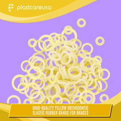 100 Medium 4.5 Oz 1/4″ Fox Orthodontic Latex Elastic Rubber Bands Braces