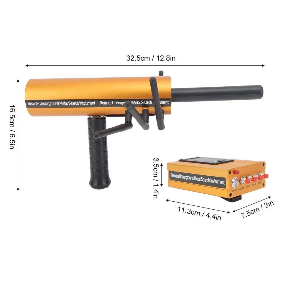 AKS Remote Underground Metal Search Instrument for Copper, Silver, Gold OPEN BOX