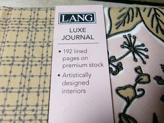 Lang Luxe Journal Artistically Designed Interior Fabric Exterior w/ pen holder