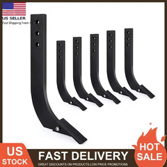 6PCS Box Blade Shank 16” Ripper Shank 3 Holes w/ Removable Tapered Teeth & Pins