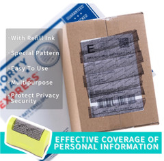 Identity ID Theft Protection Roller Stamp Guard Privacy Confidential Data Secure
