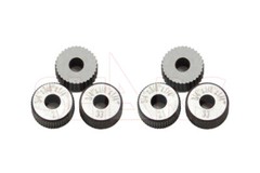 Shars 3 Pair 3/4″ Diameter HSS Coarse Medium & Fine Straight Knurling Wheel !}