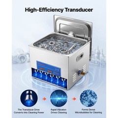 Uimoso 15L Ultrasonic Cleaner with 40kHz Frequency for Glasses and Small Parts