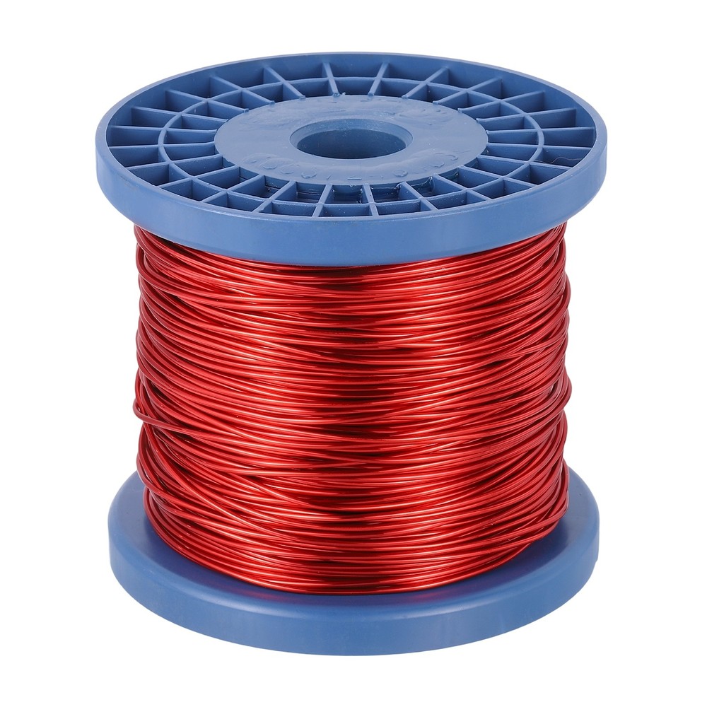 16 AWG Magnet Wire, 16 Gauge 48 oz Enameled Copper Wire, 155C(311F), Red,Blue