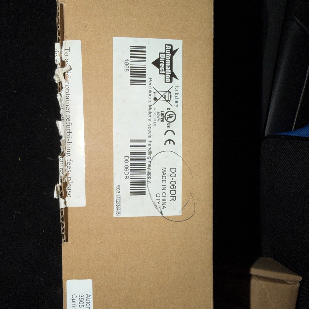 AutomationDirect D0-06DR PLC Processor with IO Cards