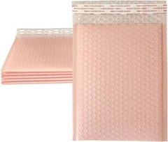 Small Poly Bubble Lined Mailers Padded 24 Pack 5×7 Inches 4 Colors Pink Green…